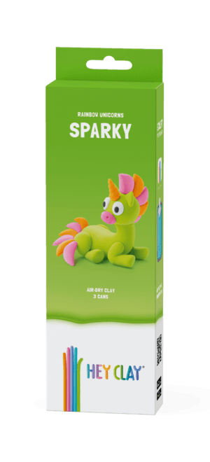 HEY CLAY Modeling Clay Unicorn Sparky 3 pc