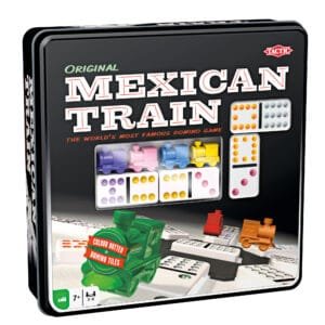 Tactic Board Game Mexican Train - Tin Box