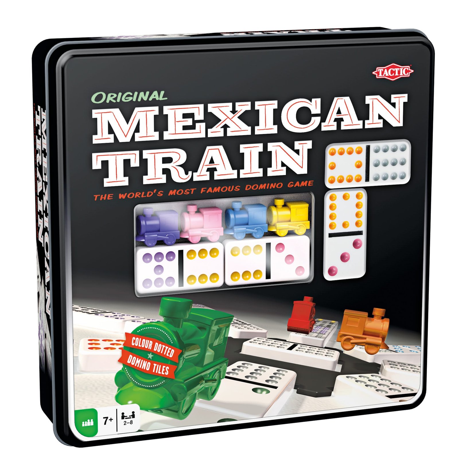 Tactic Board Game Mexican Train - Tin Box