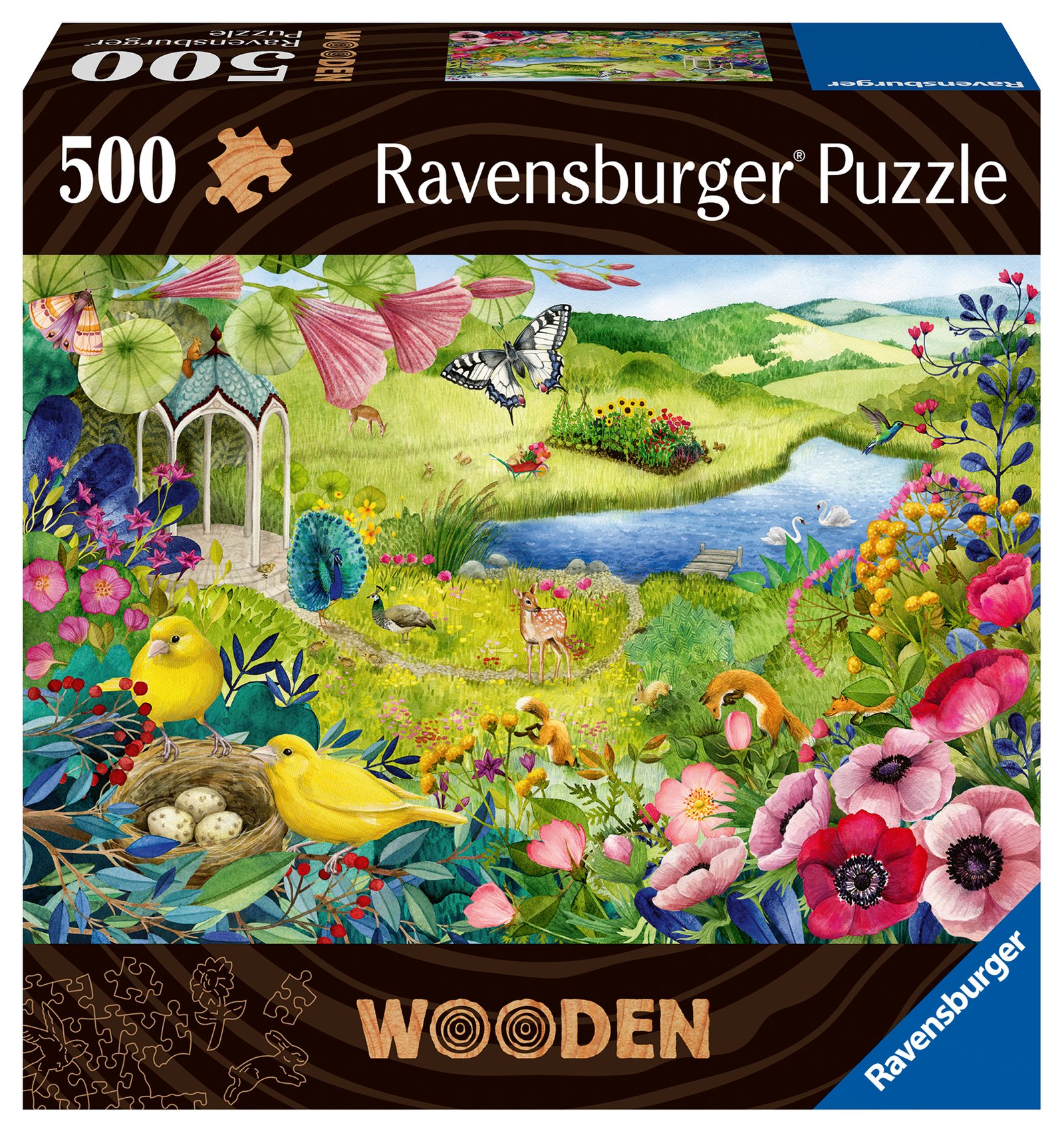 Ravensburger Wooden Puzzle 500 pc Wonderful Nature