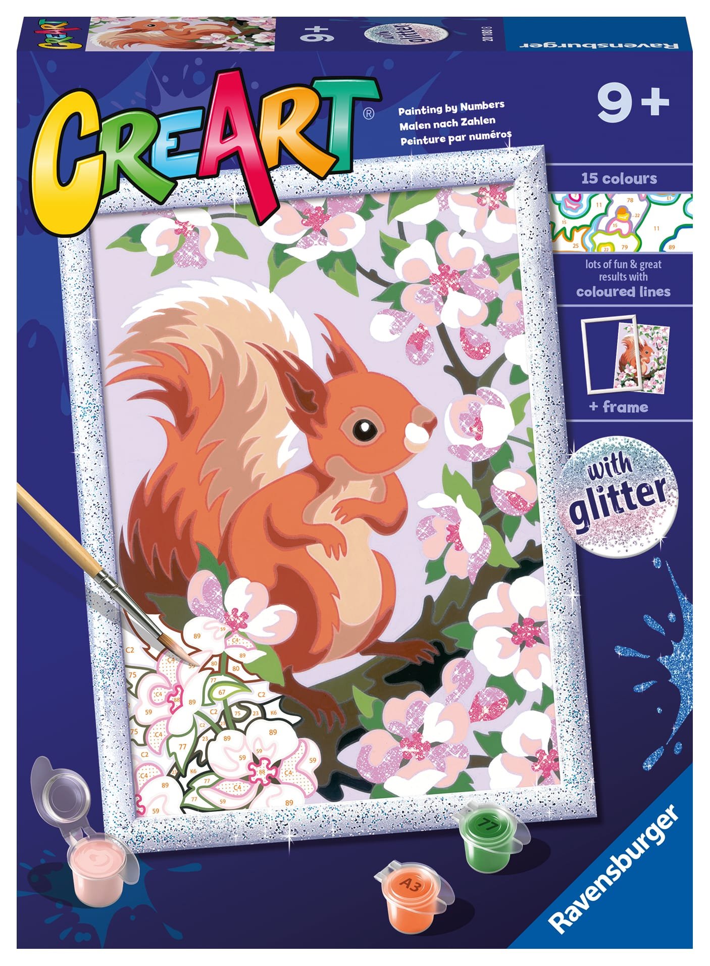 Ravensburger Paint by Numbers Spring Squirrel