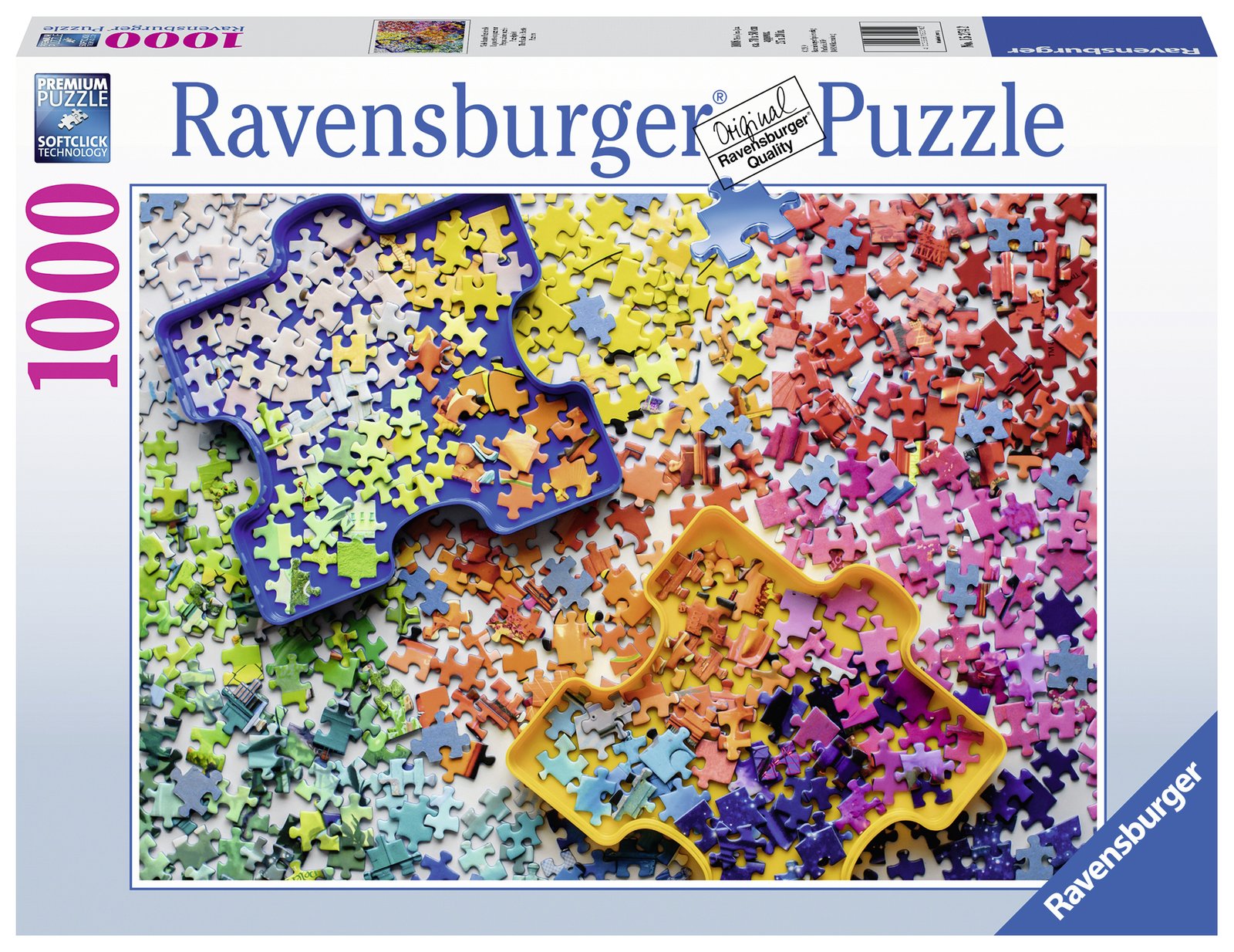 Ravensburger Puzzle 1000 pc Colourful Puzzle Pieces