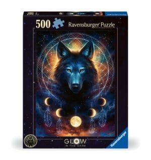 Ravensburger Glow In The Dark Puzzle 500 Pieces: Lunar Wolf