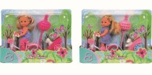 Simba Doll Evi With A Bicycle And Pet 2 Different
