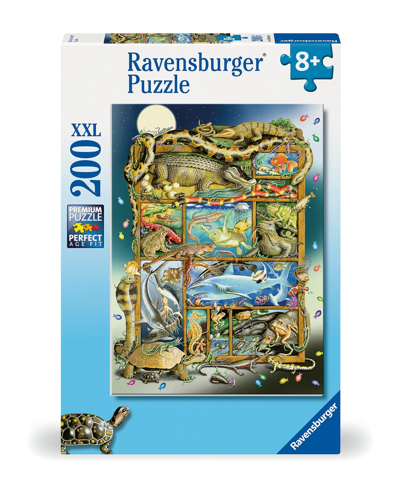 Ravensburger puzzle 200 pc Reptiles on a Picture Frame