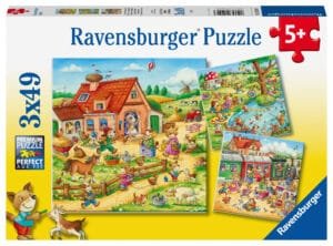 Ravensburger Puzzle 3x49 pc Holidays in the Countryside