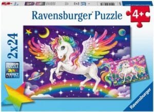 Ravensburger puzzle 2x24 pc Unicorn and Pegasus