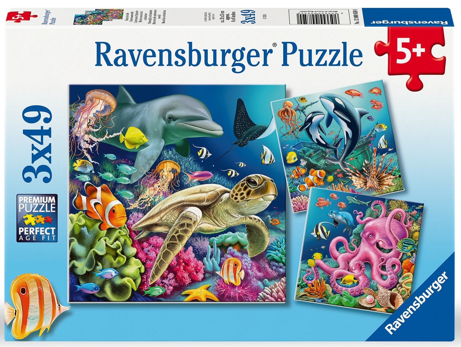 Ravensburger puzzle 3x49 pc Sea Animals