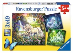 Ravensburger Puzzle 3x49 pc Beautiful Unicorns
