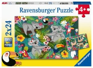 Ravensburger Puzzle 2x24 pc Koalas and Sloths