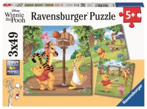 Ravensburger Puzzle 3x49 pc Winnie the Pooh - Sports Day