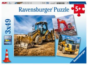 Ravensburger Puzzle 3x49 pc Digger at work!