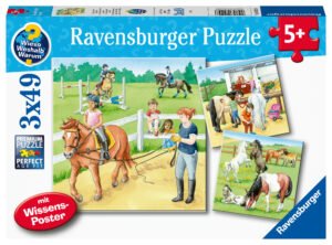 Ravensburger Puzzle 3x49 Pieces: Horses