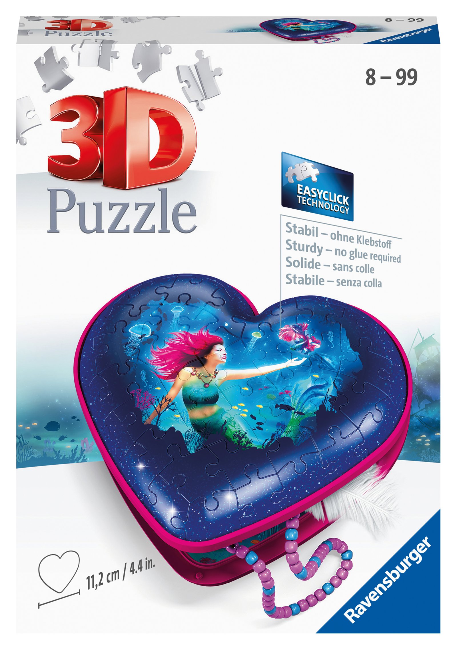Ravensburger 3D Puzzle Heart Box Mermaids