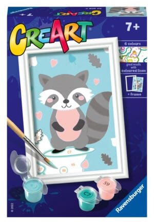 Ravensburger Paint by Numbers Cute Raccoon
