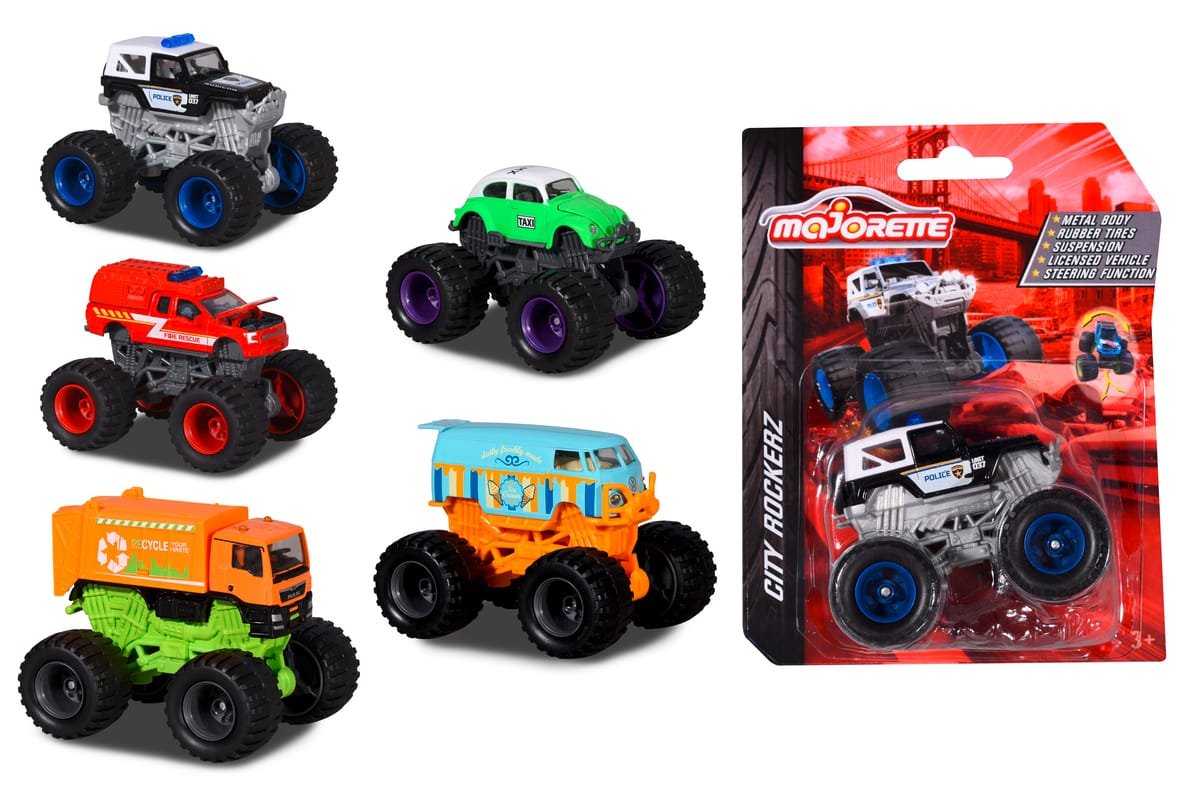 Majorette Monster Cars City Rockerz 5 Different