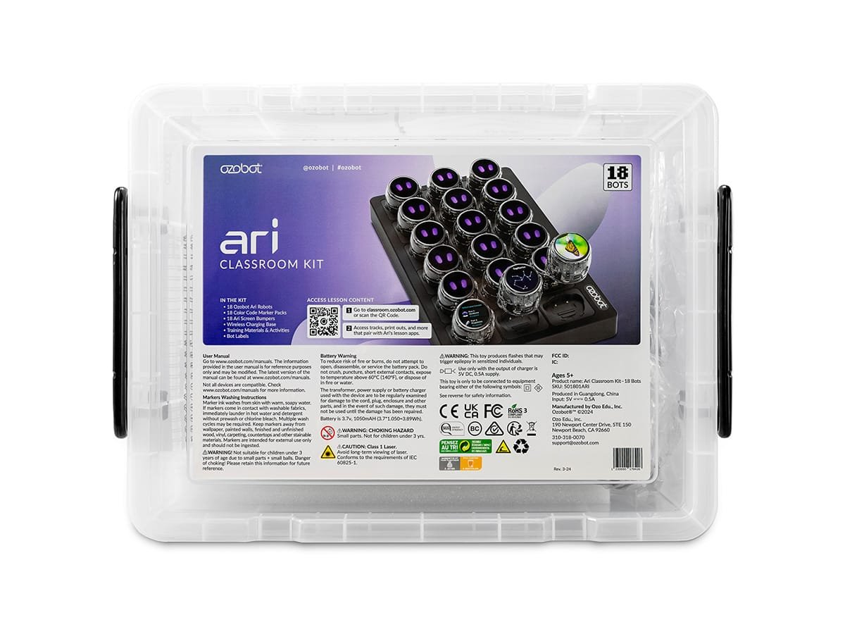 Ozobot Ari Classroom Kit 18-pack
