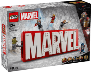 LEGO Super Heroes Marvel logo ja minifiguurid