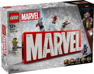 LEGO Super Heroes Marvel logo ja minifiguurid