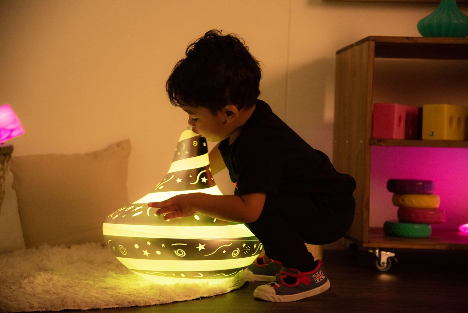 TTS Giant Light & Sound Spinning Top