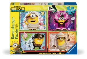 Ravensburger Puzzle 4x100 Pieces: Minions & Monsters Movie - Ooops