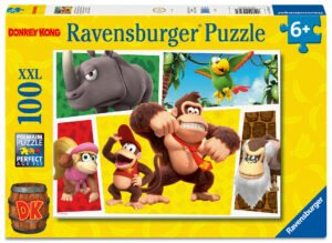 Ravensburger Puzzle 100 XXL Pieces: Nintendo Super Mario Donkey Kong - The Monkeys are loose!
