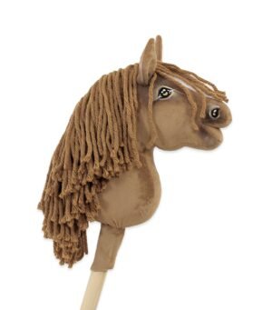 Calul pe un băț Super Hobby Horse cal castan deschis premium A5