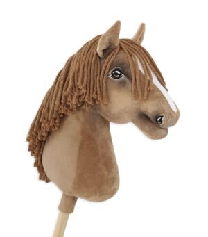 Calul pe un băț Super Hobby Horse Premium - cal castan deschis deschis A3