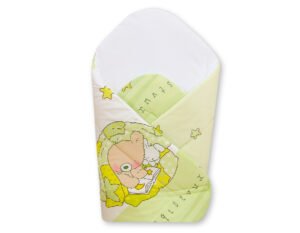 Cuib de bebeluș cu rigidizare - Ursuleț de pluș simplu cu verde balon