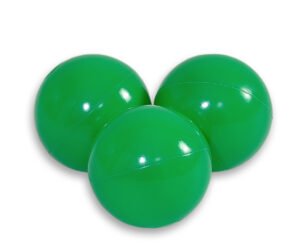 Bile de plastic pentru piscina uscată 50 de bucăți - verde