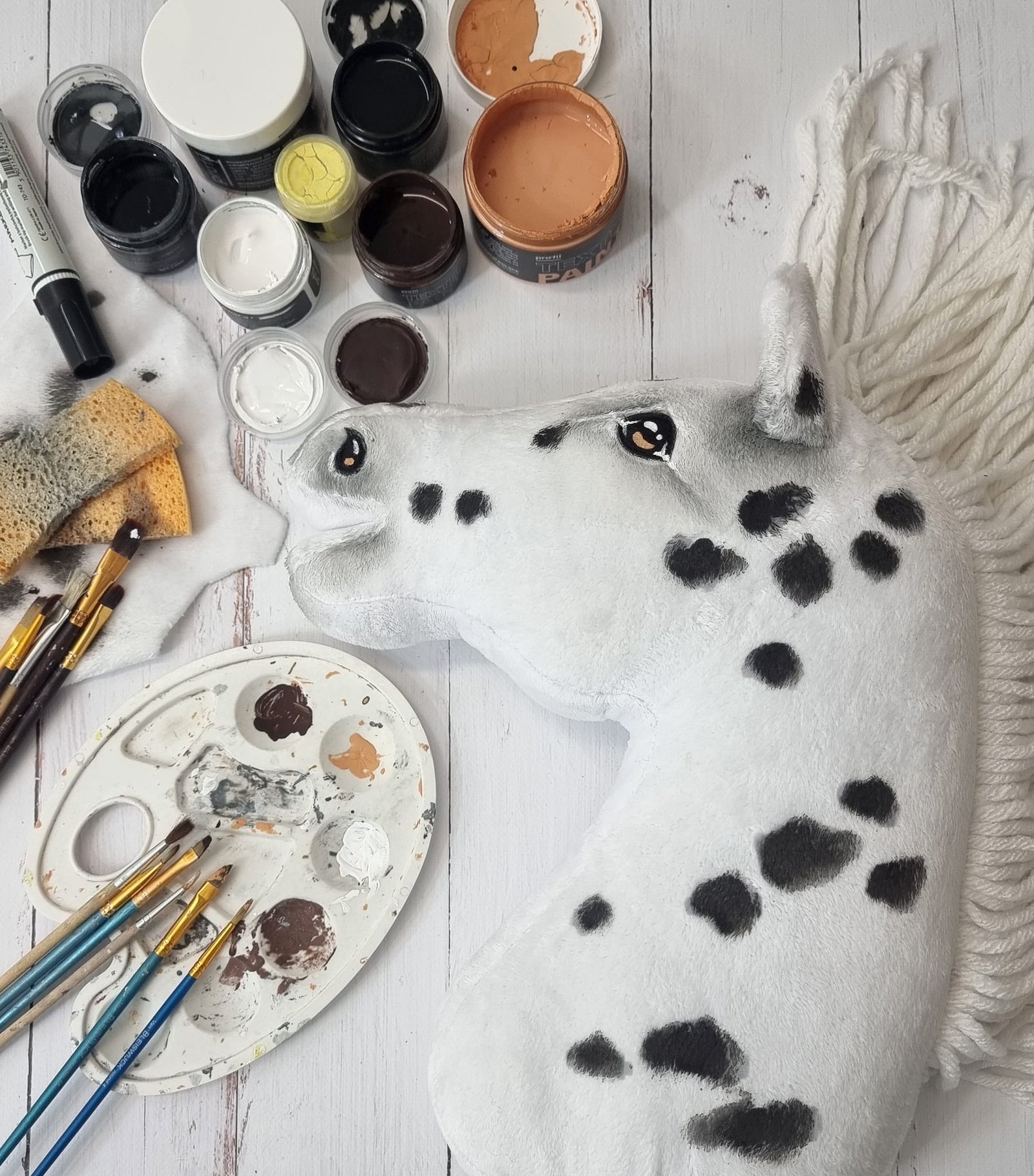 Calul pe un băț Super Hobby Horse Premium - leopard A3 - imagine 4