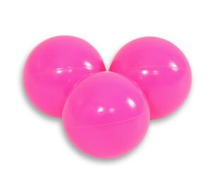 Bile de plastic pentru piscina uscată 50 de bucăți - roz închis