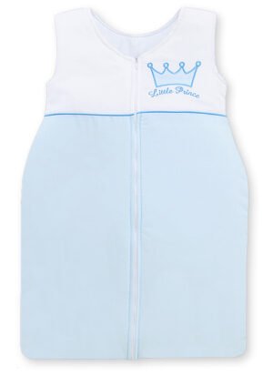 Sac de dormit din bumbac pentru copii, mărimea M, 6-12 luni, TOG 2.5, toate anotimpurile, albastru Little Prince