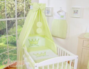Baldachinul din material textil - verde Prințul Mic/Prințesă