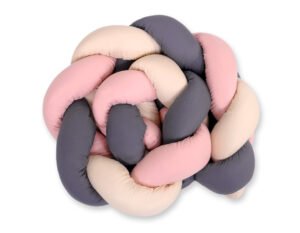 Bumper de nod - bej-antracit-roz pastel