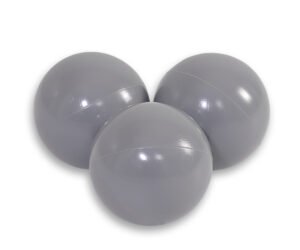 Bile de plastic pentru piscina uscată 50 de bucăți - gri