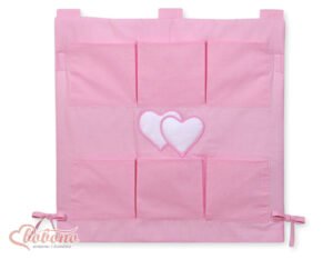 Ordonat în pat - Hanging Hearts roz