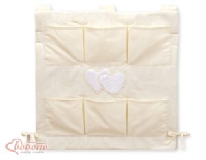 Curățenie pentru pătuț - Cremă Hanging Hearts