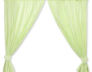 Perdelele pentru camera bebelușului - Hanging Hearts green