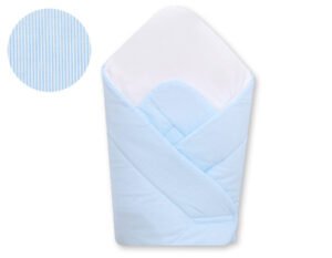 Cuibul pentru bebeluși cu rigidizare - Hanging Hearts dungi albastre