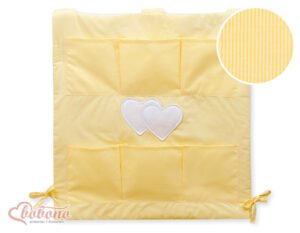 Curățenie în pat - Fâșii galbene Hanging Hearts