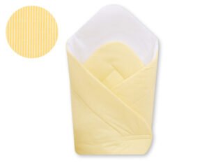 Cuibul pentru bebeluși cu rigidizare - Fâșii galbene Hanging Hearts