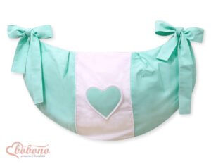 Geantă de jucării - Hanging Hearts mentă