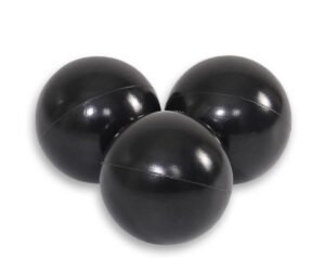 Bile de plastic pentru piscina uscată 50 de bucăți - negre