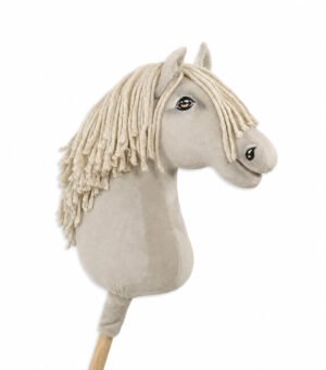 Calul pe un băț Super Hobby Horse Premium - cal cremello A3