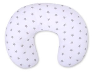 Pernă de alăptare pentru alăptare Croissant, detașabilă, hrănire fără mâini - Grey Stars