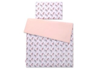 Set de așternut pentru bebeluși din bumbac de 2 bucăți - cățeluși mici