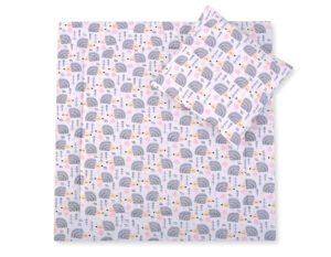 Set de lenjerie pentru cărucior cu pilotă și pernă 2 bucăți - Hedgehogs grey