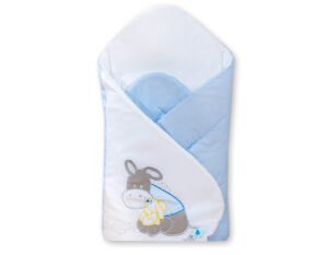 Cuibul bebelușului cu rigidizare - albastru Donkey Luca
