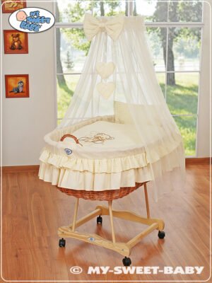 Set de husă 4 piese pentru pătuțul Moses Basket/Wicker nr. 99690E-321 I 79690E-321